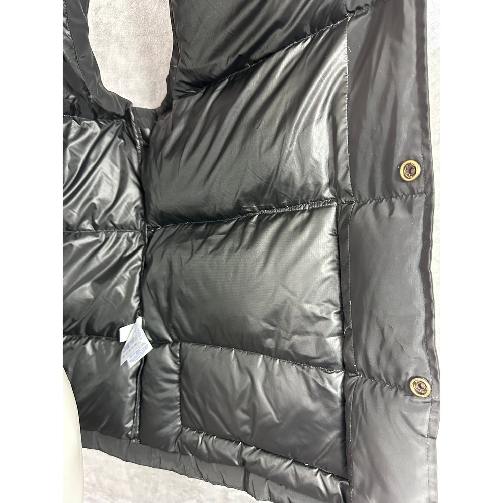 Lands End Men's Black Down Filled Snap Close Puffer Vest sz L (15597) - Picture 6 of 10